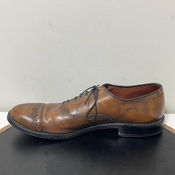 Allen Edmonds Fifth‎ Avenue Mens Cap Toe Oxford Dress Shoes 9.5 C Brown Leather main image 9